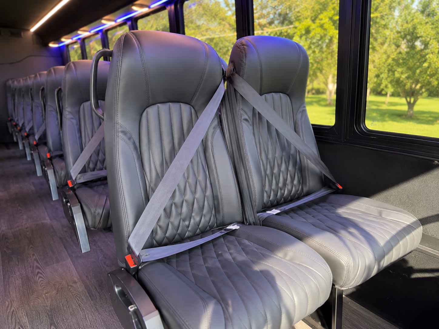 reno 18 passenger minibus inside