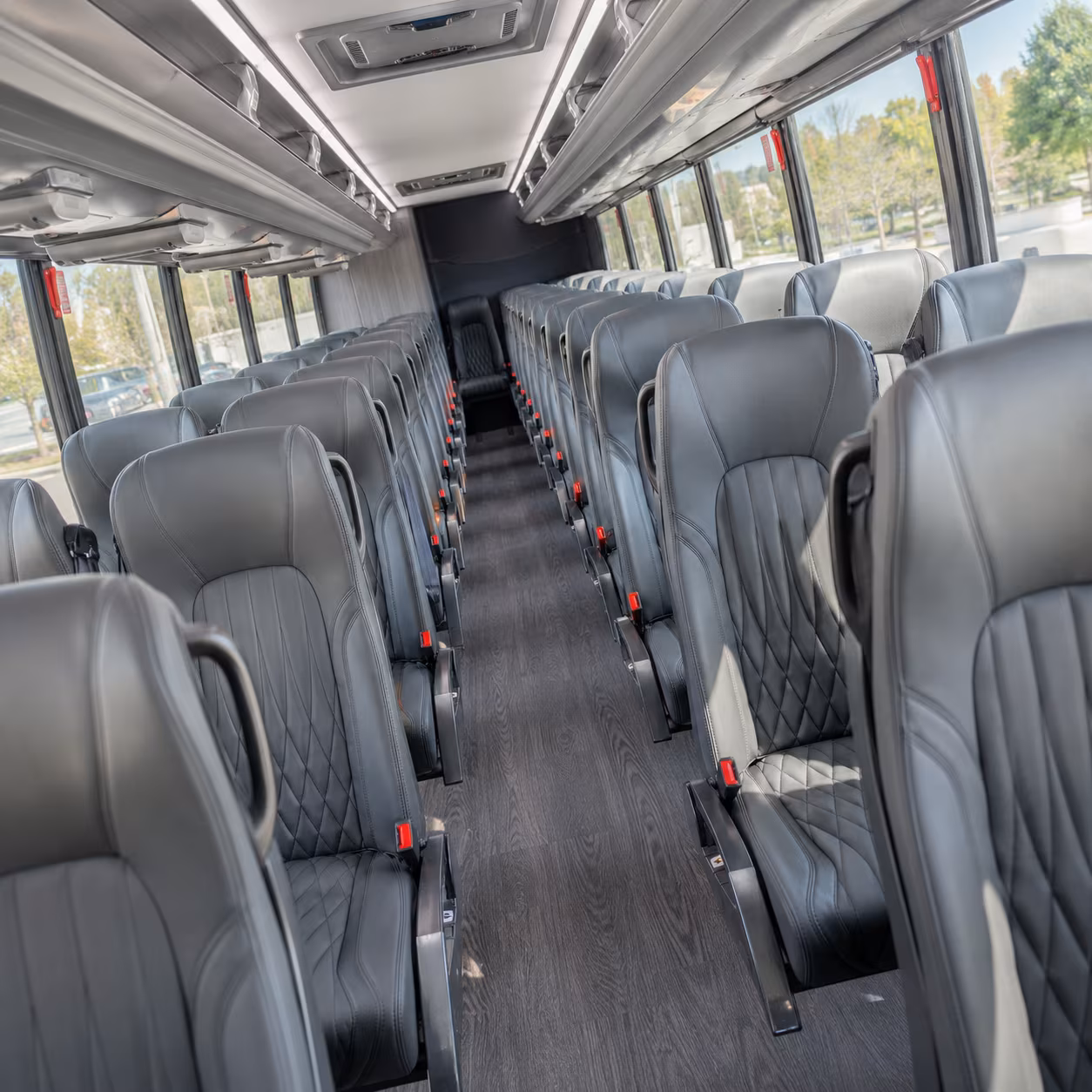 reno 25 passenger minibus interior