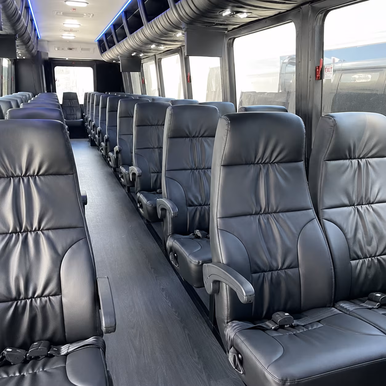reno 28 passenger minibus interior