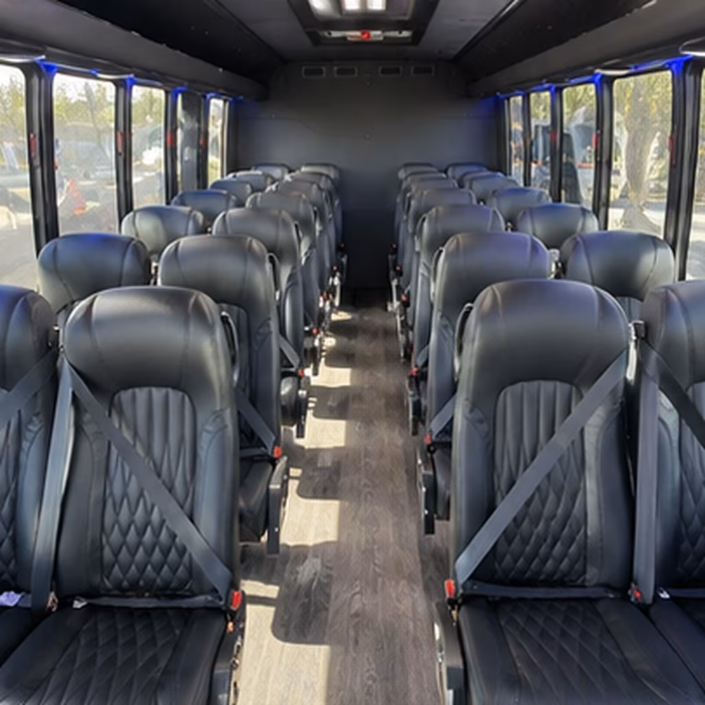 reno 35 passenger minibus inside