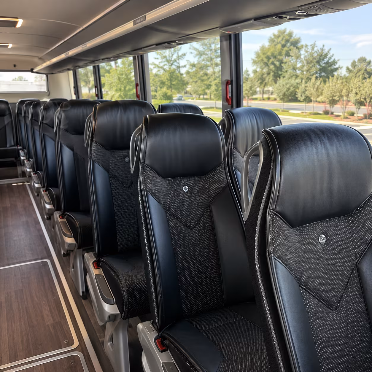 reno 45 passenger charter bus interior