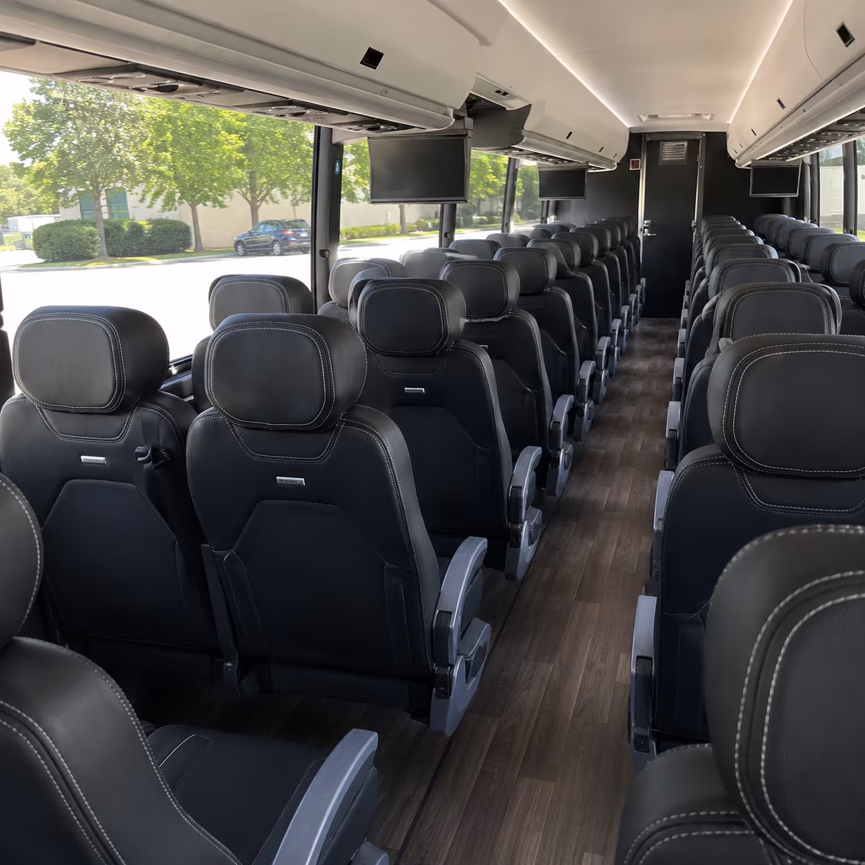 reno 56 passenger charter bus interior