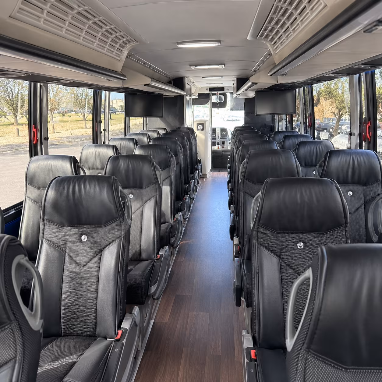 reno charter bus interior