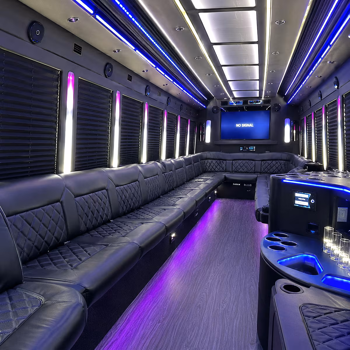 reno party bus interior